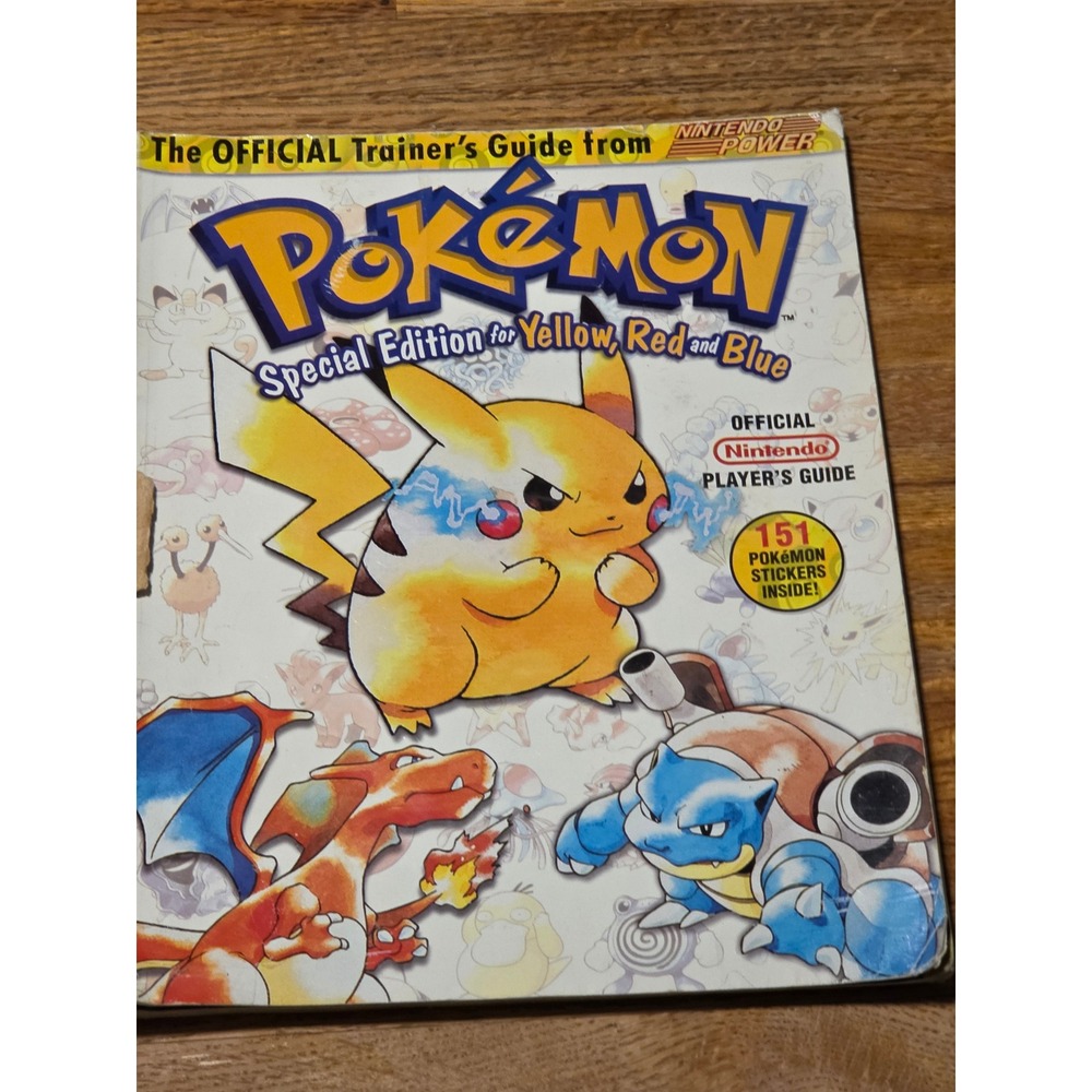 Pokemon Special Edition Yellow Red Blue Official Nintendo Power Players Guide